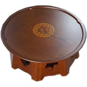 韓国螺鈿漆塗り丸お膳鶴と花柄中 : チマチョゴリと韓国雑貨の専門店夢