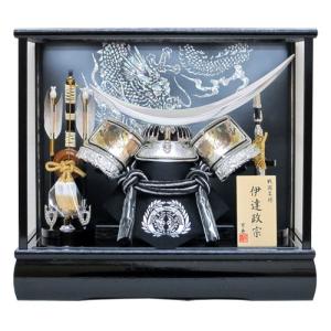 選べる3種五月人形 兜飾り ケース入り 間口43センチ 10号中鍬角兜