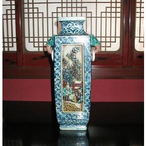 九谷焼 茶道具 香炉 細字 新古今和歌集毛筆 田村金星作 （限定品