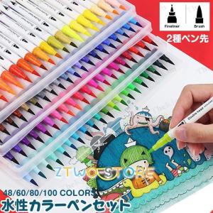 水性ペン 12色セット 100色セット カラーペン マーカーペン イラスト