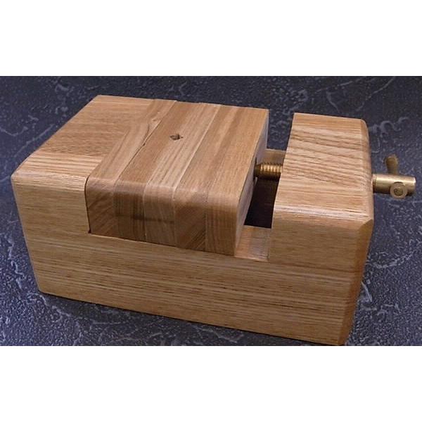 篆刻 印床 篆刻用 白木印床ねじ式 大 篆刻台 : 手彫り印鑑京都のはんこ