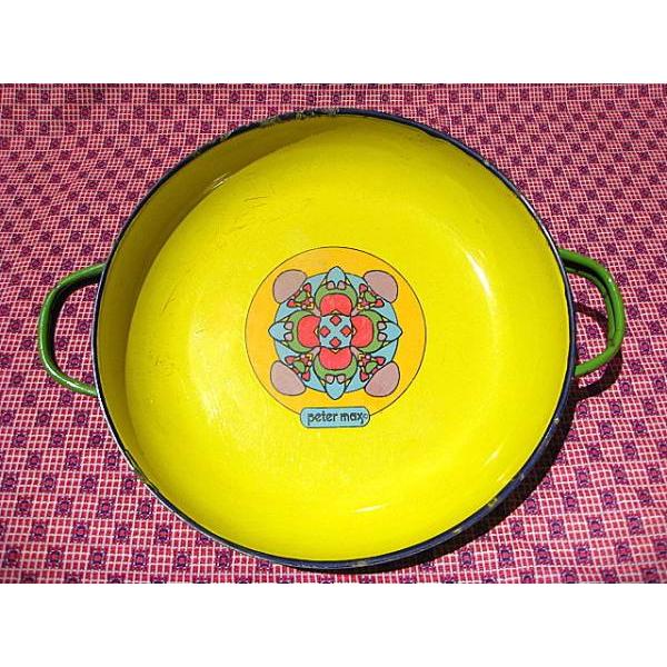 ビンテージ60's○ピーターマックスホーロー鍋○230626i10-otclctサイケ