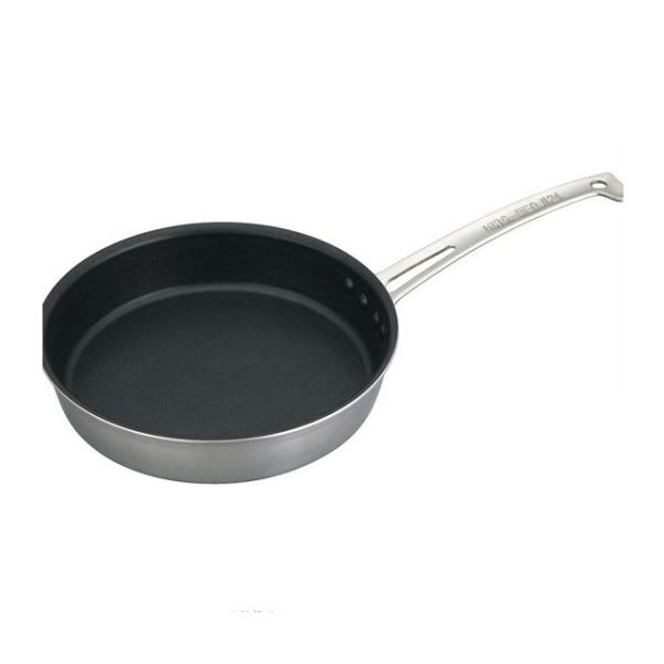 中尾アルミ ND-7 ステーキ用片手フライパン 30cm ステンレス製 オール