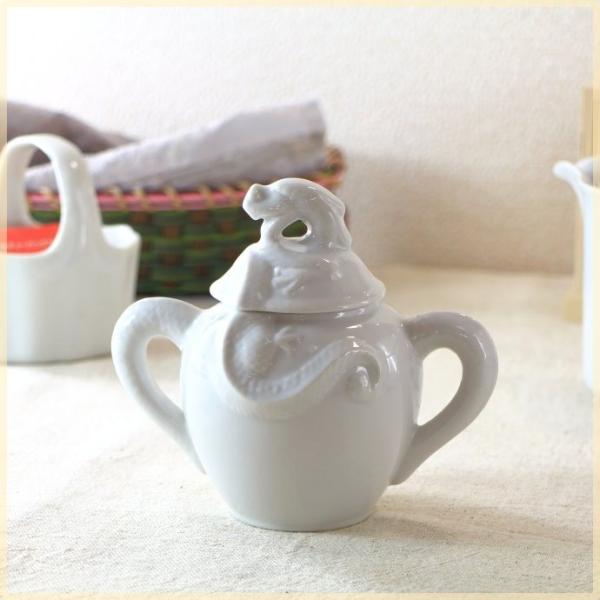 小竜 シュガーケース 国産 瀬戸焼 シュガーポット キャニスター 砂糖