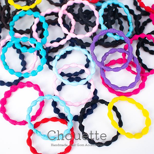 ヘアゴム ゴム 64本入りブラック ブラウン カラフル 基本 資材