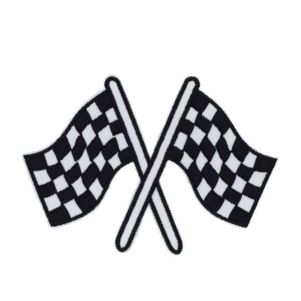 チェッカーフラッグ モーターレーシングワッペン #415 アメリカ雑貨