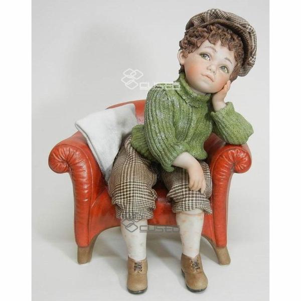 陶器人形 男の子 西洋陶器 インテリア オブジェ イタリア人形 イタリア