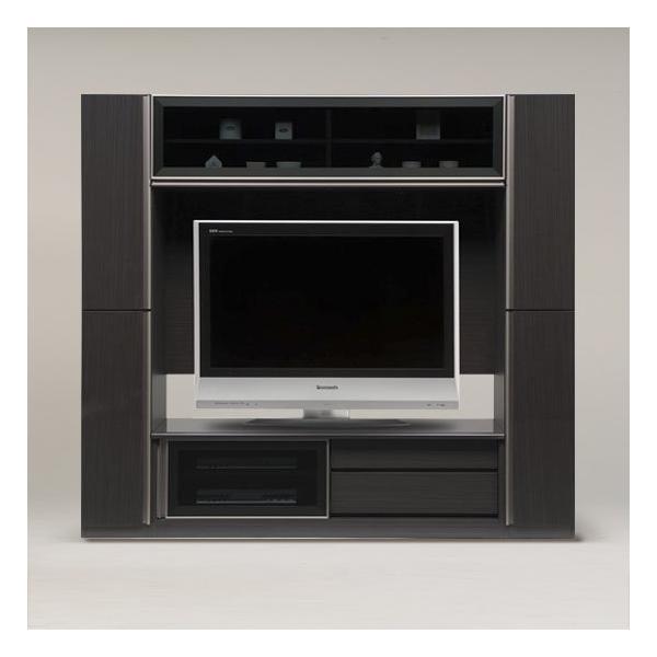 デザインハイタイプテレビボード/ダウンステー扉付き大型収納テレビ台