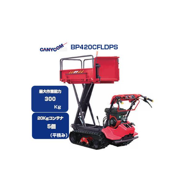 クローラー運搬車 筑水キャニコム BP420CFLDPS セル 可倒式サイド