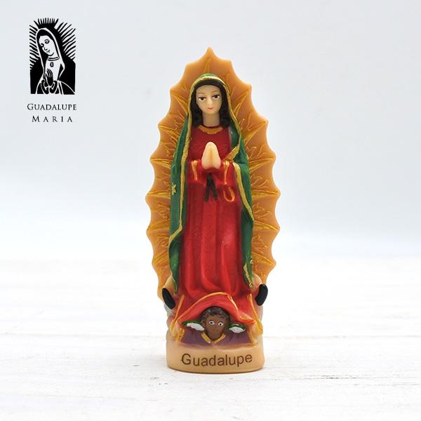 グアダルーペマリア オブジェ 約8cm 置物 インテリア マリア像