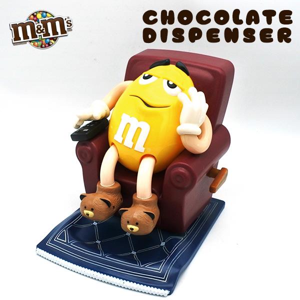 USED品 m&m's チョコレート ディスペンサー 1999年 イエロー