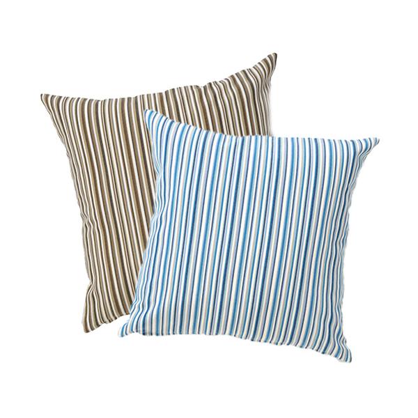 クッションカバー／幅60cm×丈60cm／クールなカラーストライプが
