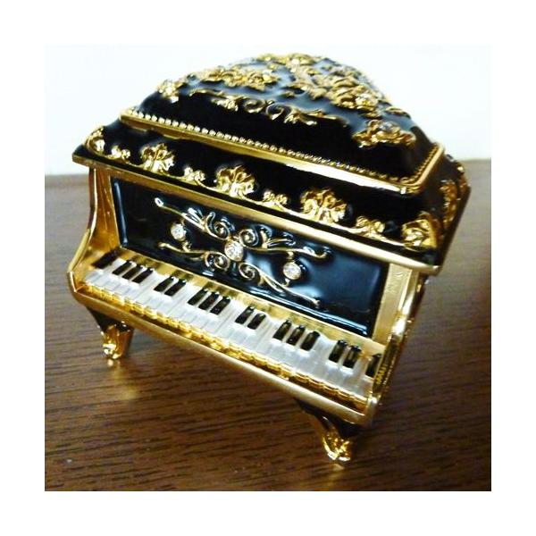 オルゴール付 ピアノ型宝石箱 ブラック 入荷しました : オルゴール専門