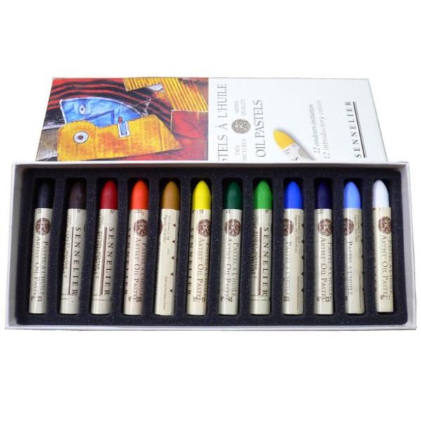 セヌリエ オイルパステル 12色セット : 額縁画材ドットコム - 通販