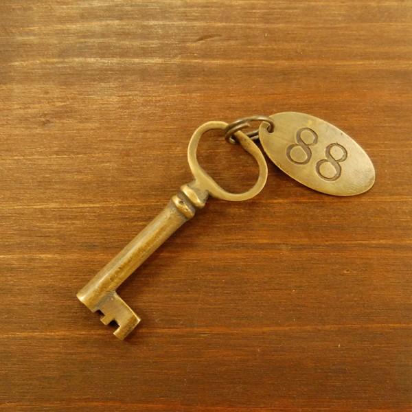 ブラス鍵539 真鍮金具 家具部品 鍵部品 アンティーク仕上げ DIY 日曜