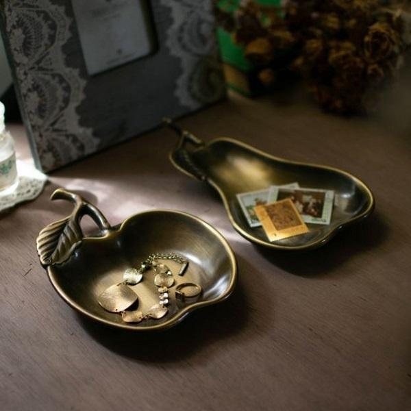 SALE イタリアザマック トレイ リンゴ 洋梨 トレー ブラス 真鍮