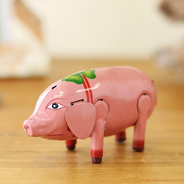 ブリキ ピッグ ブリキおもちゃ ゼンマイ インテリア インテリア雑貨