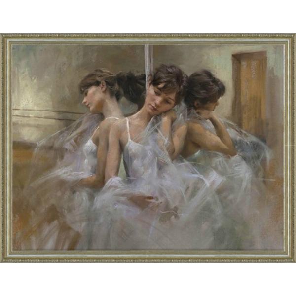 絵画 油絵 女性画「スワン」手描き 直筆 人物画 裸婦画 30号サイズ 額