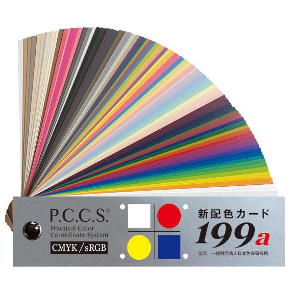 新配色カード 199a 30×120mm ビスどめ 日本色研 色彩検定 : 画材