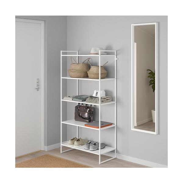 イケア（IKEA） オープンラック 5段オープンシェルフ /ホワイト 書庫