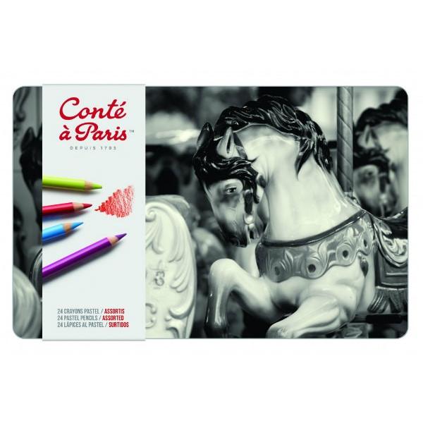 コンテ・ア・パリ パステルペンシル アソートセット 24色セット