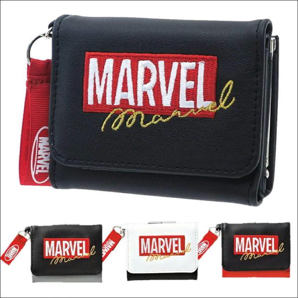 MARVEL（マーベル） ミニ口金財布 サイフ ブランドロゴウォレット 三