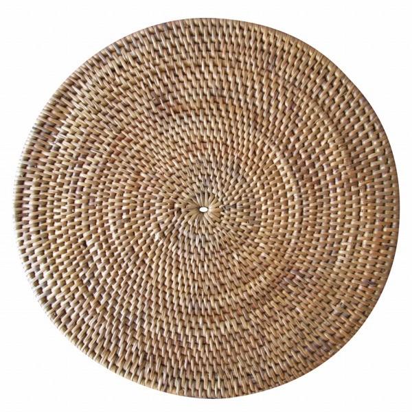 アタ ランチョンマット 鍋敷き 丸 ラウンド 直径20cm バリ島【メール便