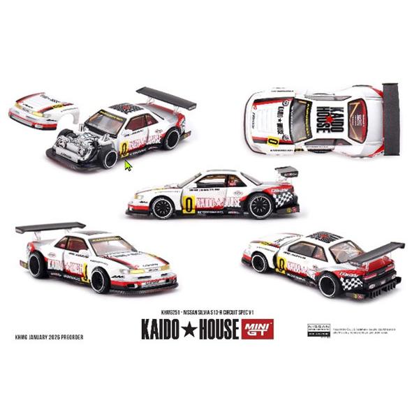 MINI-GT 1/64 Nissan シルビア S13-R Circuit Spec V1(右ハンドル