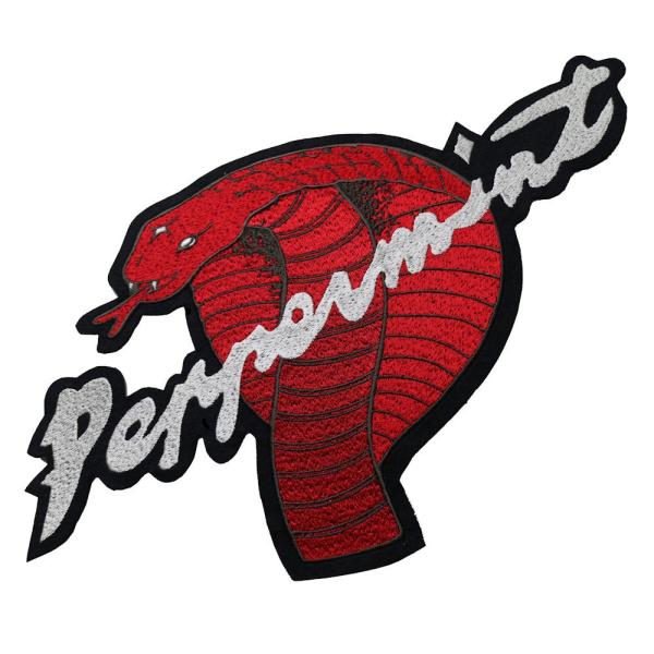 ワッペン ロカビリーファッション コブラ切り抜きワッペン大 日本工場