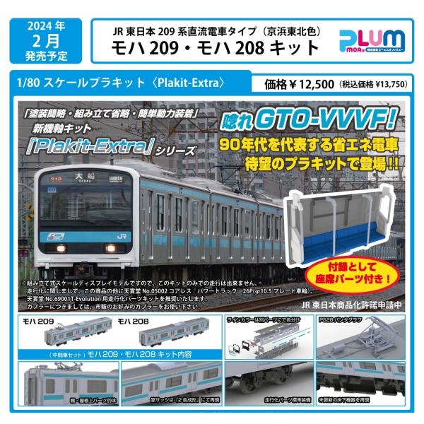 PLUM（プラム） PLUM 1/80 JR東日本209系直流電車タイプ(京浜東北色