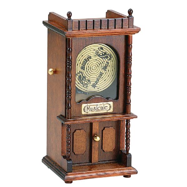 木製ミニアンティークオルゴール ディスクオルゴール ~カノン