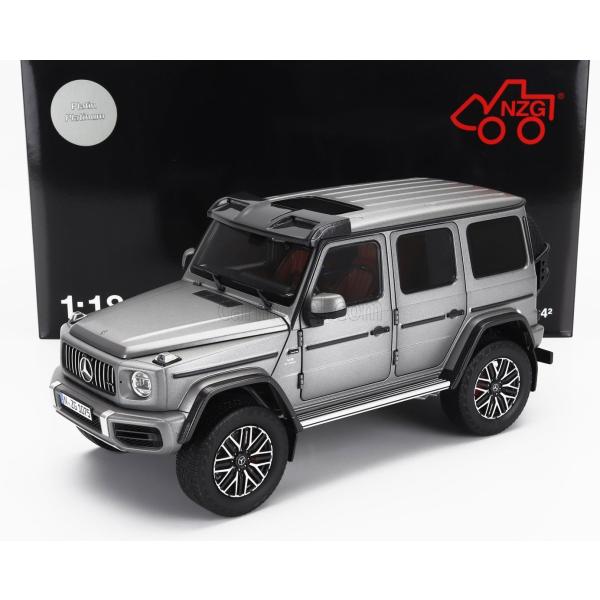 NZG 1/18 Mercedes Benz G63 W163 4x4 AMG 2023 PLATIN MAGNO GREY