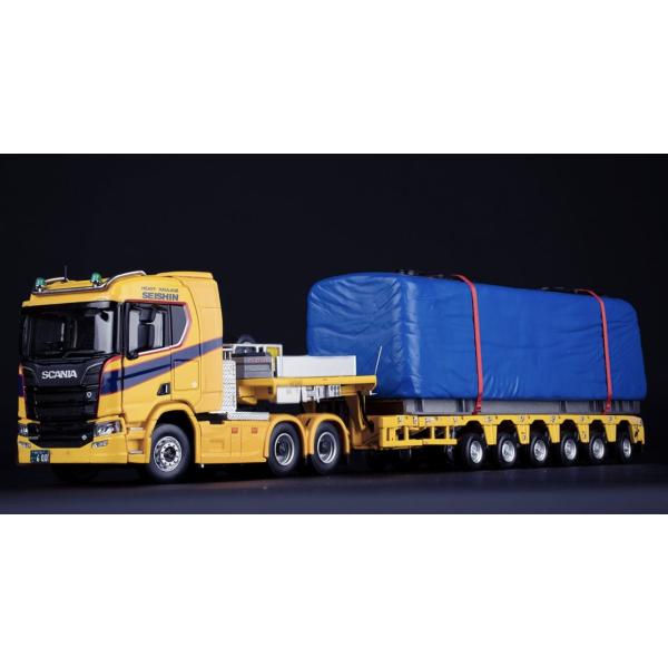 IMC 1/50 Scania R Serie 6x4 Nooteboom low loader 世新建設運輸 建設