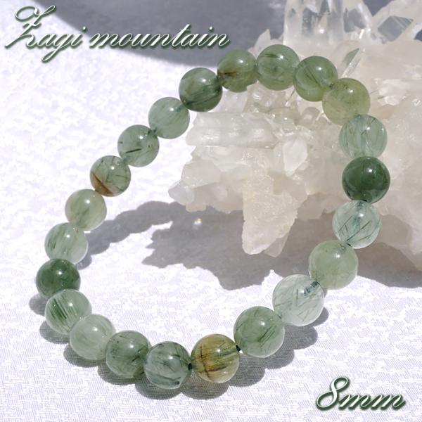 ザギマウンテンクォーツ ブルー 8.5mm ブレスレット パキスタン産 Zagi