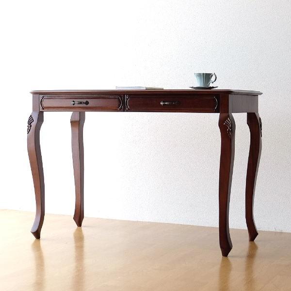 デスク 机 木製 パソコンデスク アンティーク おしゃれ ヨーロピアン