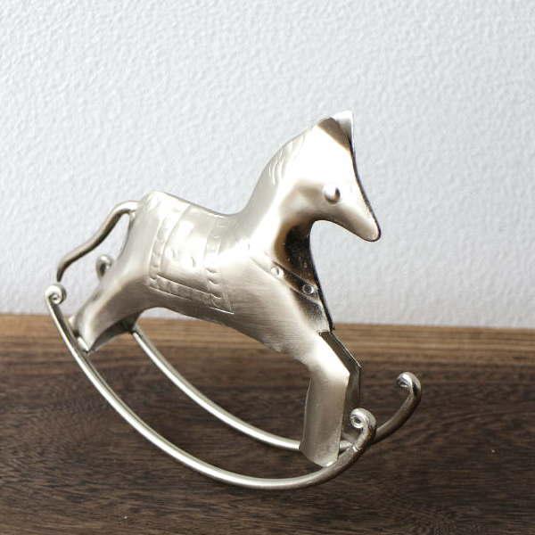 ロッキングホース 馬 置物 置き物 オブジェ 小物 アンティーク