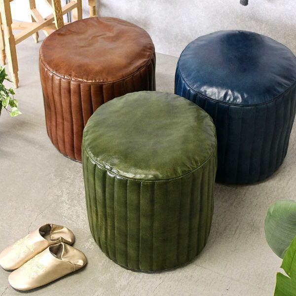 プフクッション スツール おしゃれ レザー 本革 プフ クッション 椅子