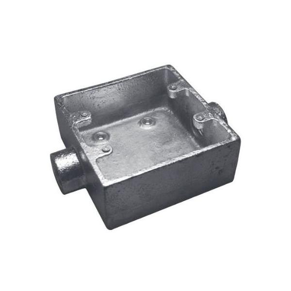 在庫あり 露出スイッチボックス（2個用2方出） G22 鋳鉄製 HDZ 溶融