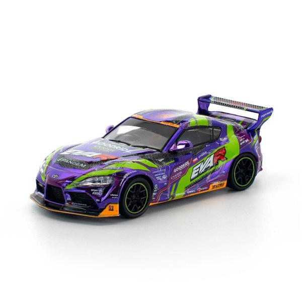 POP RACE 1/64 エヴァRT初号機 GOODRIDE PANDEM GRスープラ ミニカー