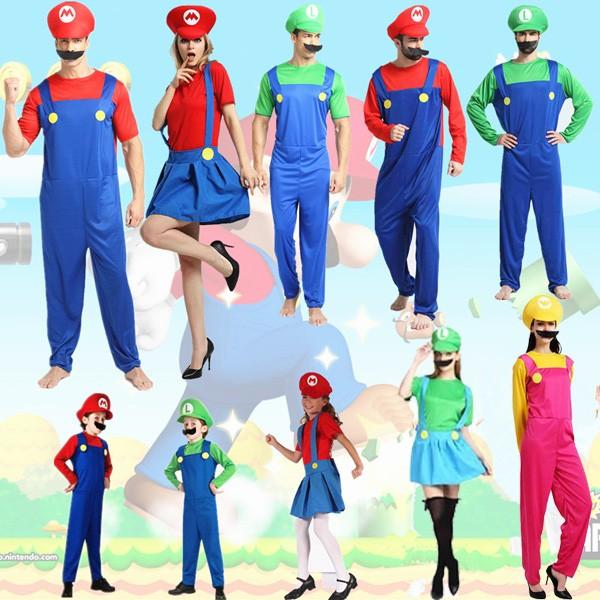 コスプレ マリオ ルイージ ハロウィン 仮装 コスチューム 制服