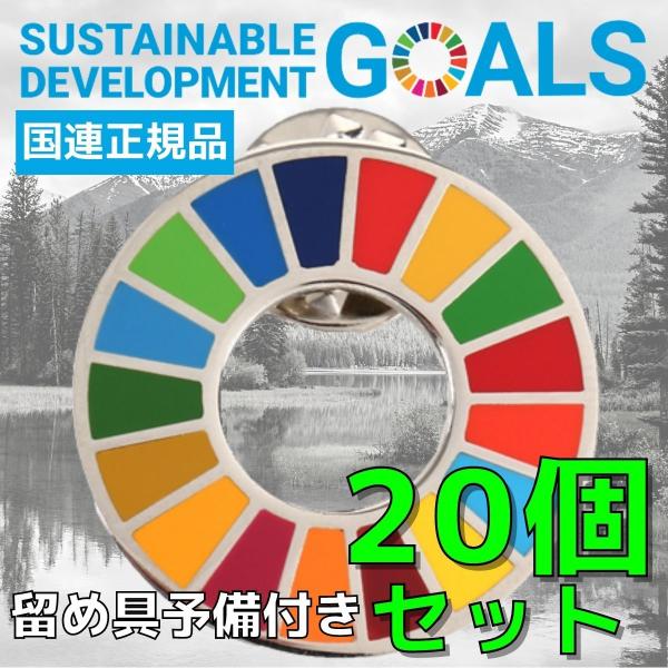 SDGs バッジ 本物 ピンバッジ 正規品 国連開発計画ショップ限定 平型