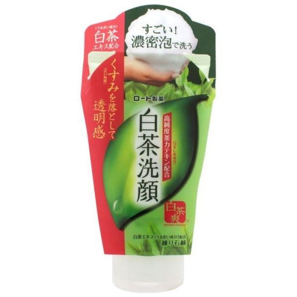 ロート製薬 白茶爽 白茶練り石鹸 120G 洗顔料 : ウエルシア - 通販