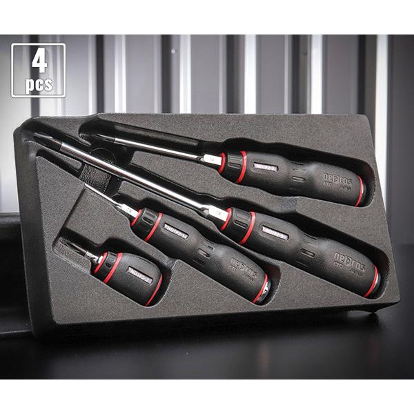 NEPROS NTD1P04 樹脂柄クロスドライバーセット4本組 ネプロス