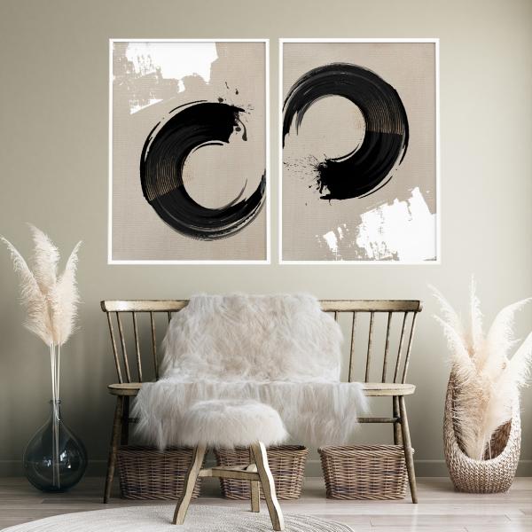 アートポスター 選べるデザイン Japandi En 縁 円 A4 A3 B3 A2 B2 A1