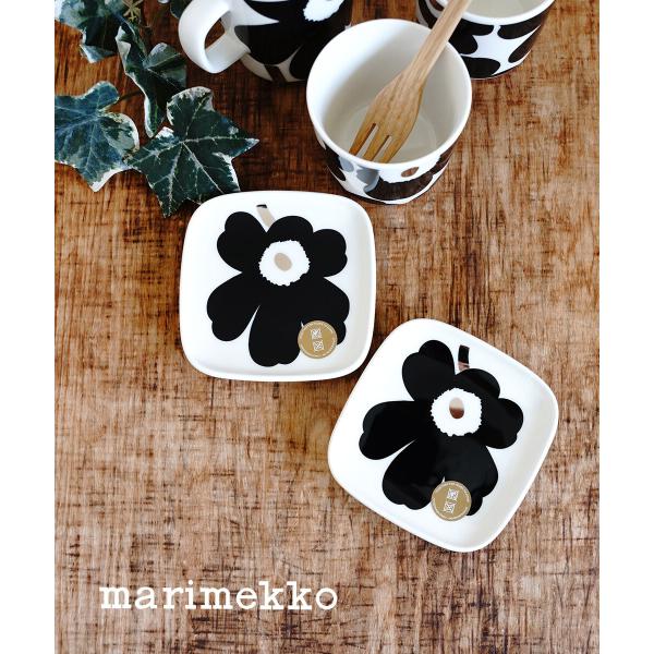 marimekko（マリメッコ） スクエアプレート UNIKKO PLATE 10×10CM 2PCS