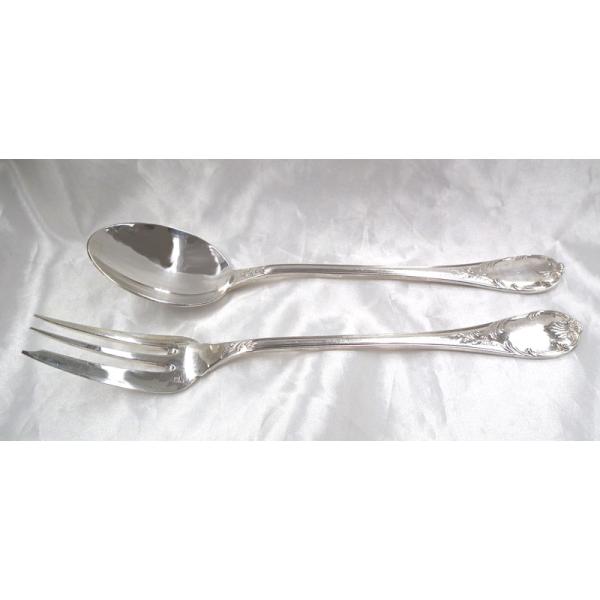 クリストフル スターリングシルバー マルリー 1438 サービングフォーク