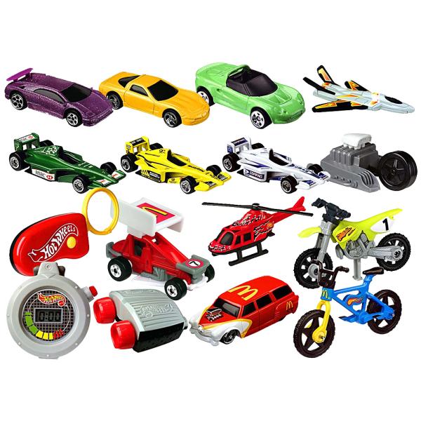 ホットウィール マクドナルド ミールトイ 16点コンプリートセット ダイ