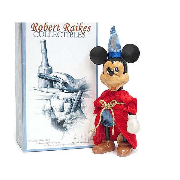 映画「ファンタジア」魔法使いの弟子 ソーサラーミッキー 木彫り人形 R