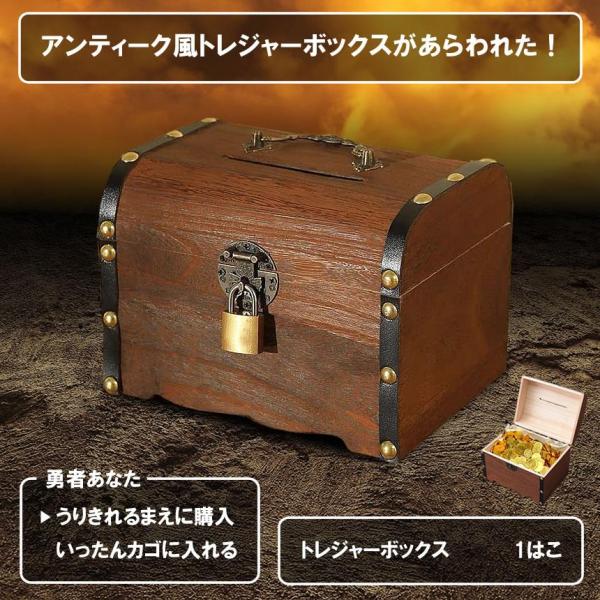 宝箱 鍵付き アンティーク調 収納ケース トレジャーボックス