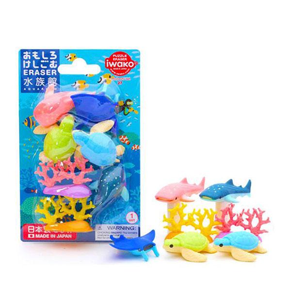 イワコー ブリスターパック消しゴム 水族館 おもしろ消しゴム